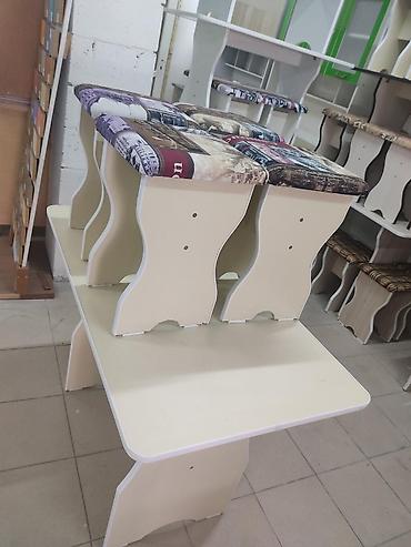 Кухонные столы и стулья: Кухонный стол и стул, Новый, Бесплатная доставка, цвет - Белый — 11