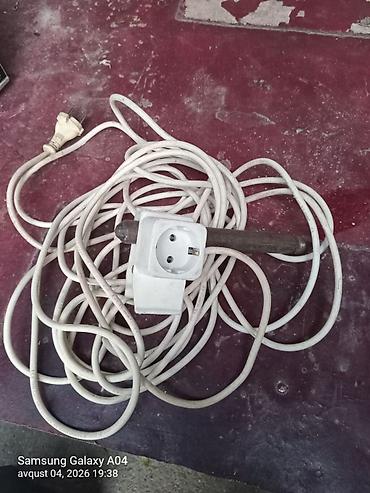 Uzadıcı elektrik kabeli (şnur) – təkli rozetkalı 10 metr - Tip: 220V lalafo.az -da Uzadıcı elektrik kabeli (şnur) – təkli rozetkalı 10 metr - Tip: 220V