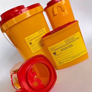 капсулы пустые для лекарств: Контейнер для острого инструментария. Класс отходов: Б Объем: 0.5 1