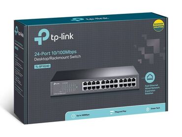 Модемы и сетевое оборудование: Хаб tp-link 24-портовый коммутатор 10/100 Мбит/с