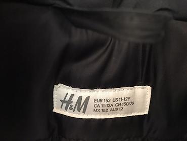 Верхняя одежда: Куртка парка на мальчика от H&M в отличном состоянии на рост 152 — 3