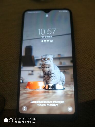 samsung islenmis telefonlar: Samsung A10s, 4 GB, цвет - Черный, Сенсорный, Отпечаток пальца, Две SIM карты