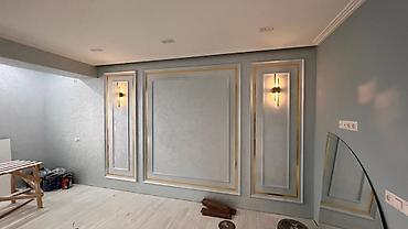 Работы по обшивке: Декоративные стеновые панели и багетное оформление с LED-подсветкой - — 1
