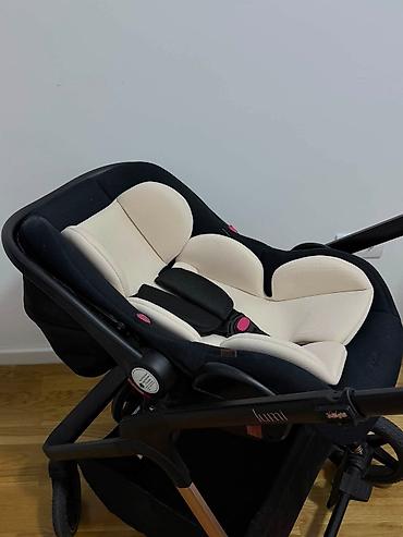 sve po 100: Kolica za bebe – 2 u 1 (ram + korpa za novorođenče) - Elegantna crna — 10