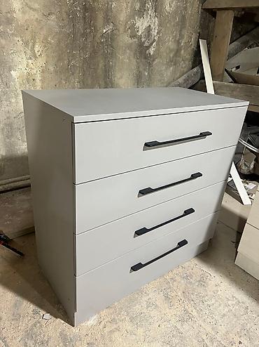 Комоды для одежды: Комод для одежды, Новый, Без зеркала, ЛДСП, цвет - Голубой, Коричневый, Бежевый, Бесплатная доставка — 3