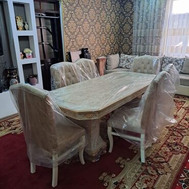 2ci əl stollar: Овальный стол, Для гостиной, 6 персон, Нераскладной, Другая страна производства сырья, Гарантия 1 год