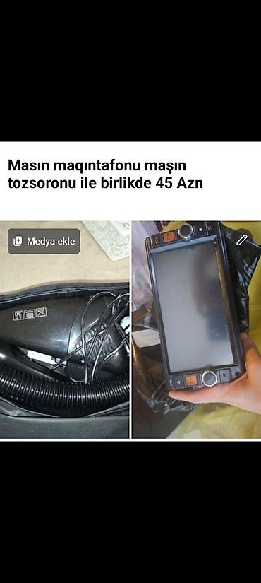 avto manitorlar: Maşın maqnitofonu və avtomobil tozsoranı seti - Maşın maqnitofonu: ön — 3