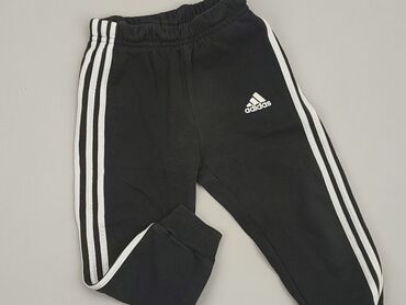 spodnie wysoki stan czarne: Sweatpants, Adidas, 1.5-2 years, 92/98, condition - Very good