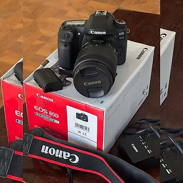 Canon EOS 80D + 18-135mm USM Lens | Tam Kit, Əla Vəziyyətdə! 📸 foto lalafo.az -da Canon EOS 80D + 18-135mm USM Lens | Tam Kit, Əla Vəziyyətdə! 📸 foto