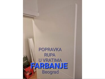 torbica od vestacke: FARBANJE PARCIJALNA SANACIJA Farbanje vrata kupatilskih sobnih