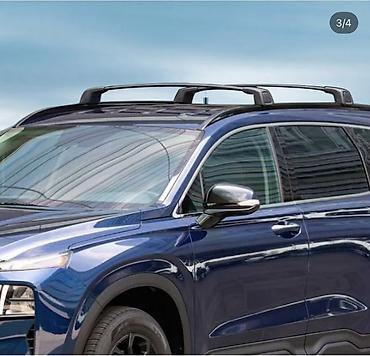 Поперечные дуги: Поперечины на штатные рейлинги для кроссовера Toyota (Highlander/RAV4 — 12