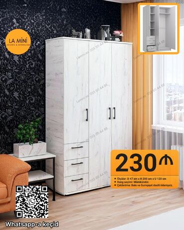 Komodlar: Açılan, 3 qapılı Düz dolab, Şifonyer