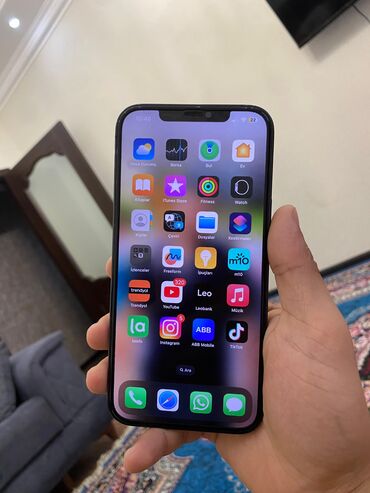 apple telefon qiymetleri: IPhone 12 Pro Max, 128 GB, Mavi, Face ID