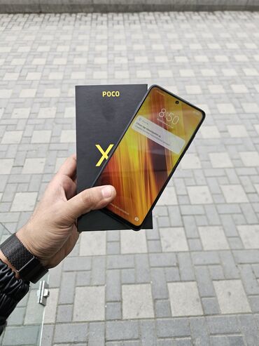 Poco: Poco X3 NFC, 128 GB, rəng - Boz, Barmaq izi, Face ID