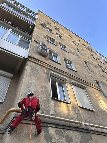 construction: Промышленный альпинизм — высотные работы на фасадах Услуги: - Ремонт — 5