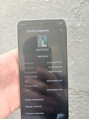 telefon nömrələri: Samsung Galaxy S21 FE, 128 GB, rəng - Yaşıl — 5