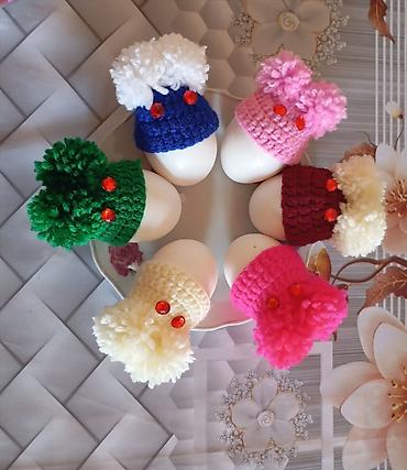 Bayram üçün digər mallar: Əl işləri toxunma Novruz bayramının bəzəyir yumurta papağı Əlimizdə — 2