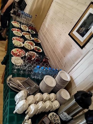 Выездные банкеты: Банкет, Фуршет, Кофе-брейк, Пикник. Выполняем полный цикл: • — 13