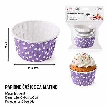 KMT Korpice za mafine 5404402 Papirne čašice za mafine, praktične za