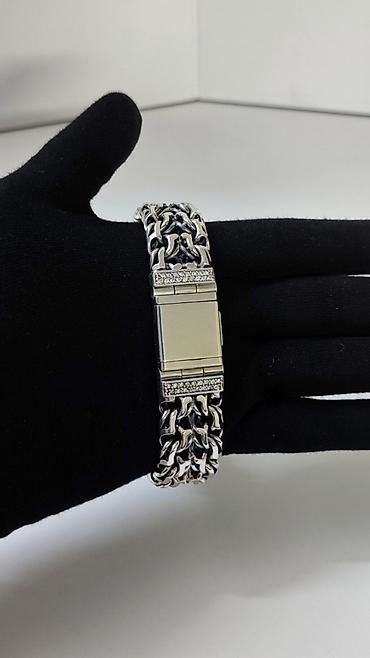 Серебряные браслеты: Мужской браслет-Император Браслет "Император" Серебро 925 проба Вес — 4