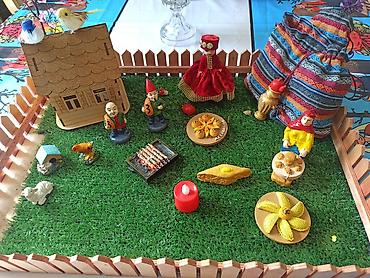 ritual samlar haqqinda: Novruz Temalı Miniatür Kompozisiya Seti - Taxta çəpərlə əhatələnmiş — 4