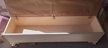 mebel sandiqlar: Qapaqlı oturacaqlı sandıq - Material: MDF korpus, üzəri yumşaq — 4
