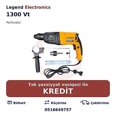 acar desti: Elan başlığı: Perforator, 1300 Vt Elan mətni: Legend Electronics – — 1