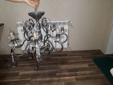 Pastel dəstləri: Çılçıraq, 6 lampa, Metal