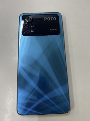 поко обмен: Poco X4 Pro 5G, Б/у, 128 ГБ, цвет - Голубой, 2 SIM