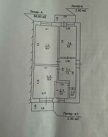 рыночная стоимость: 2 комнаты, 49 м², Индивидуалка, 2 этаж, Требуется ремонт — 7