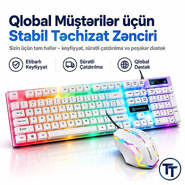 игровой компьютер: OEM USB naqilli, RGB işıqlandırmalı, tam ölçülü, erqonomik və ultra — 2