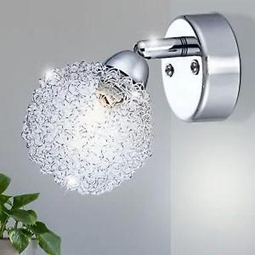 Rasveta: Zidna lampa – metal, hrom, pokretna, L 15 cm - Materijal: metalno — 11