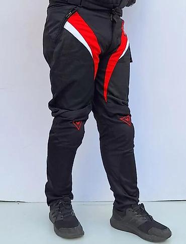 Sportska odeća: Pantalone za motor sa štitnicima Dainese Air Tex crno crvene — 7