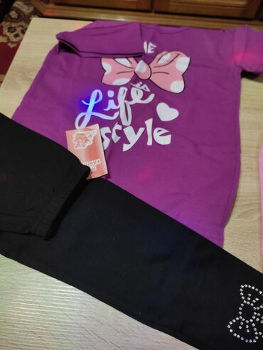 stitch helanke: Set: Leggings, T-shirt, 140-146