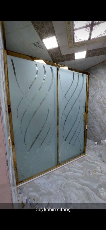 Duş kabinaları, arakəsmələr: Yeni Üstü açıq kabina, Künc üçün, Pulsuz çatdırılma — 2