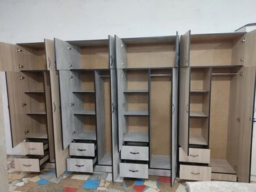 Шкафы для одежды: Шкаф для одежды, Новый, Прямой, ЛДСП — 4