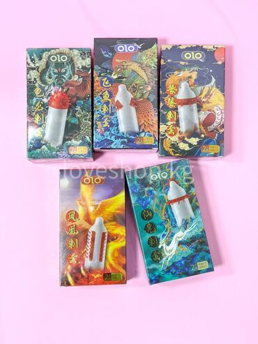 игры для взрослых: Премиум презервативы OLO с шипами и усиками. Всего 5 разных видов