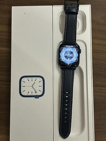 apple watch 7: İşlənmiş, Smart saat, Apple, Suya davamlı, rəng - Mavi — 3