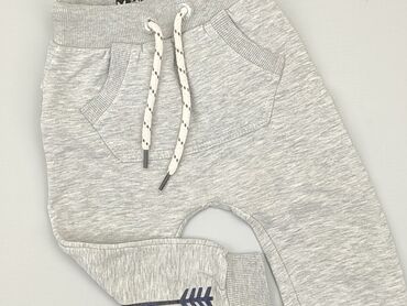 legginsy szary melanż: Sweatpants, 9-12 months, condition - Good