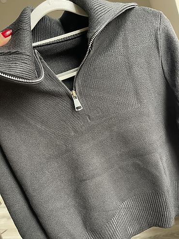свитер полузамок: Полувер/свитшот с высоким воротником на молнии (half-zip) - — 2