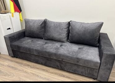 диван раскладушку: Диван-кровать, цвет - Серый, Новый