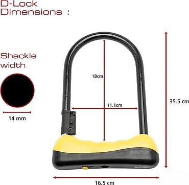 Dodaci za bicikl: Burg Wächter U-lock (model Profi 1500 HB 170/180) - Robusna U-brava — 7