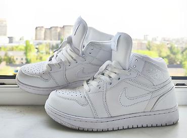 jordan 1: Кроссовки, 36, 36.5, Nike, Б/у, цвет - Белый, Самовывоз — 4