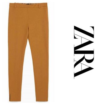 crne cigaret pantalone jako pune elastina: S (EU 36), Normalan struk, Čino