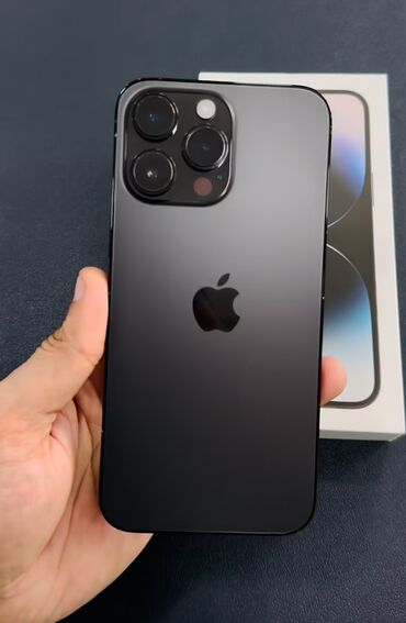 iphone lenkeran: IPhone 14 Pro Max, 128 GB, Jet Black, Face ID