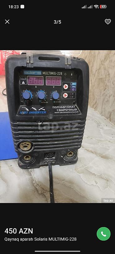 Qaynaq aparatı: Solaris MULTIMIG-228 (IGBT Inverter) Çoxfunksiyalı at lalafo.az — 1 Qaynaq aparatı: Solaris MULTIMIG-228 (IGBT Inverter) Çoxfunksiyalı — 1