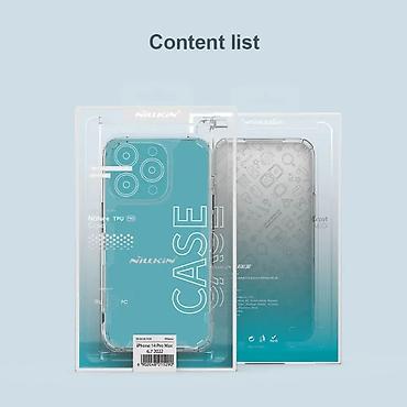Maske i futrole za telefone: Maska Nillkin Nature Pro za iPhone 14 Pro 6.1 transparent. Kataloški — 13