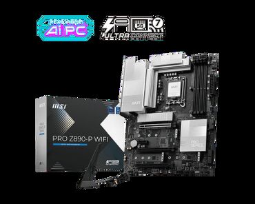Kompüter və noutbuk aksesuarları: Ana Platası MSI MB MSI PRO Z890-P WIFI LGA 1851,4x DDR5 4800-9200(OC), 3x PCI-E x16,DP 1.4 max 4K 60Hz,4x M.2,, Yeni