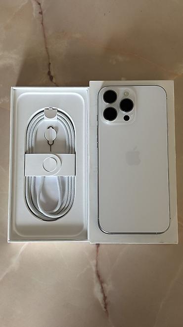 замок на спринтер: IPhone 16 Pro Max, Новый, 256 ГБ, White Titanium, Зарядное устройство, Кабель, Коробка, 100 % — 1