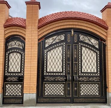 Həyət darvazaları: Metal EN MMC olaraq istədiyiniz forma və ölçüde demir işlerinin — 30